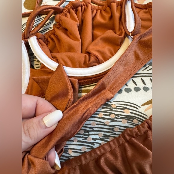 Somerfield Swim Bikini Set Wanda Bottom Cabarita Top Medium Sunburnt No Pads EUC - Picture 9 of 10
